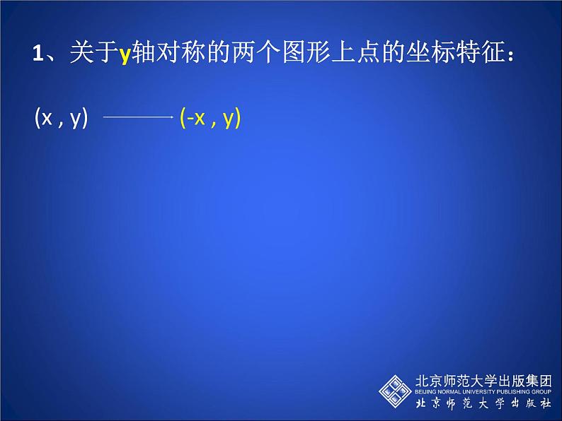 八年级上册数学课件《轴对称与坐标变化》 (6)_北师大版第6页