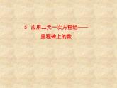 八年级上册数学课件《应用二元一次方程组—里程碑上的数》(4)_北师大版
