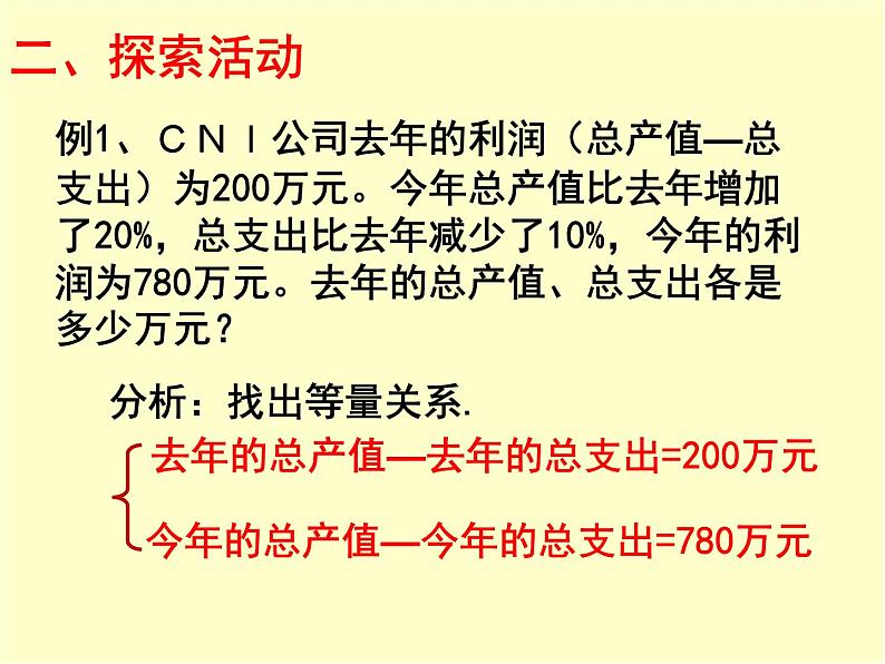 八年级上册数学课件《应用二元一次方程组—增收节支》(9)_北师大版第5页