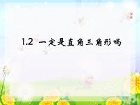 初中数学第一章 勾股定理2 一定是直角三角形吗图片课件ppt