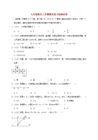 七年级数学上学期期末复习检测试卷7