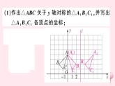 八年级数学上册热点专题网格及平面直角坐标系中作图问题习题课件（新版）沪科版