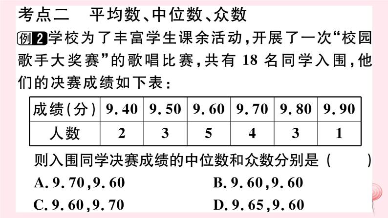 八年级数学下册第20章数据的初步分析章节复习习题课件06