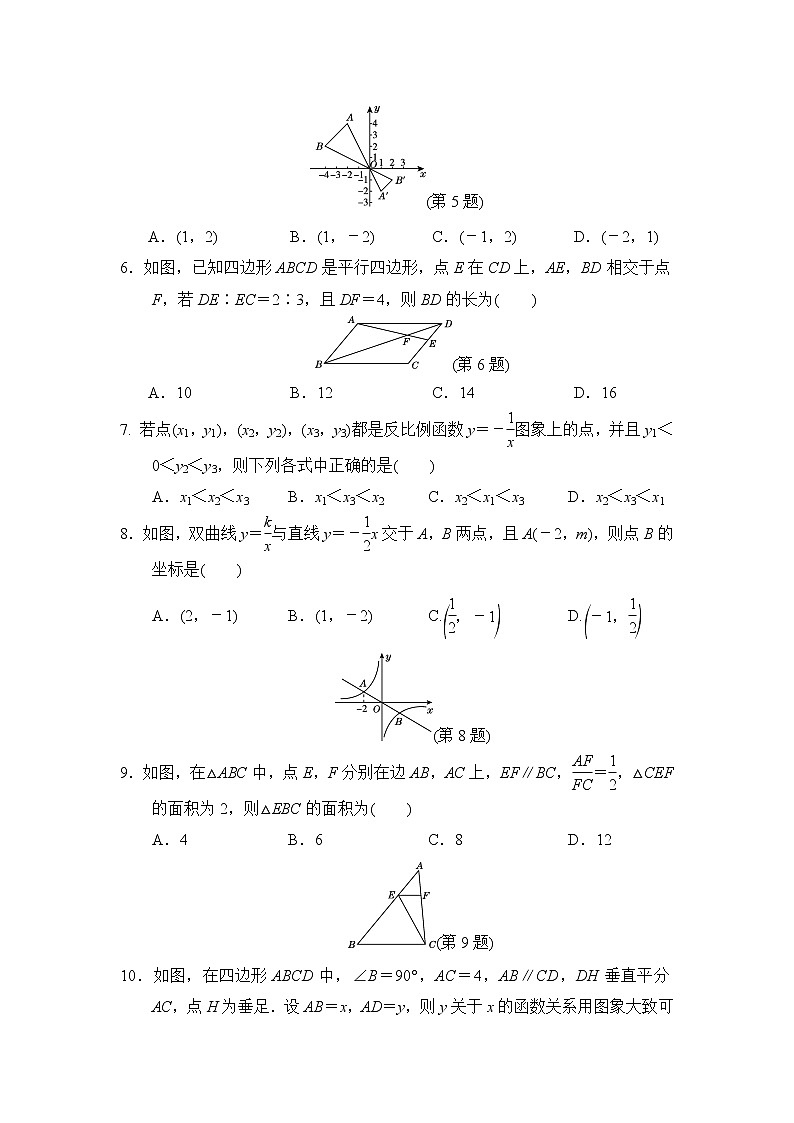 【精品试卷】人教版数学九年级下册第二学期期中测试卷（含答案）02