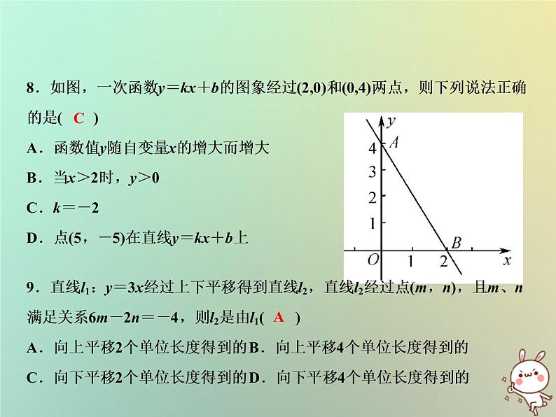 八年级上数学课件第12章一次函数综合检测卷课件新版沪科版_沪科版06