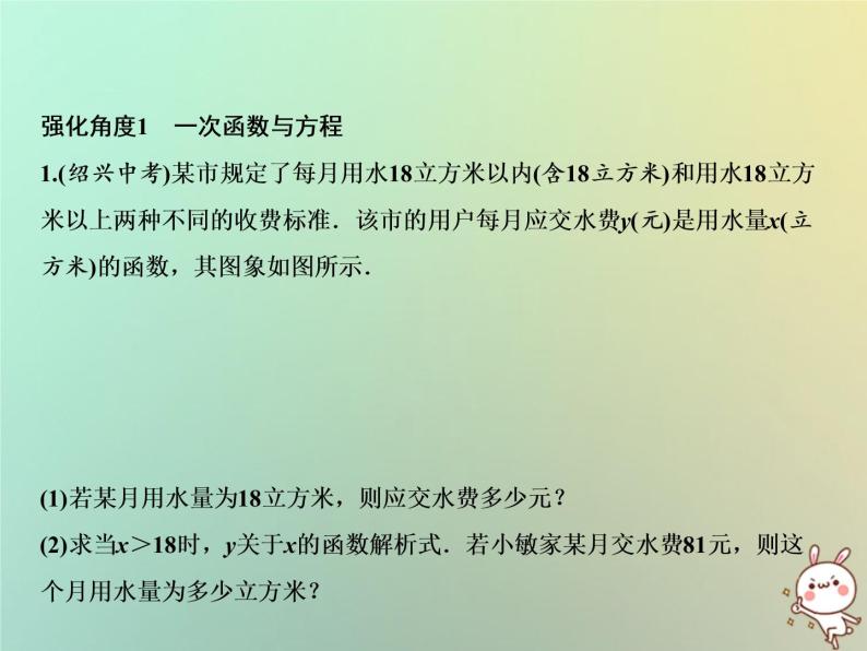 八年级上数学课件第12章一次函数专题强化三一次函数与方程不等式的综合应用课件新版沪科版_沪科版02