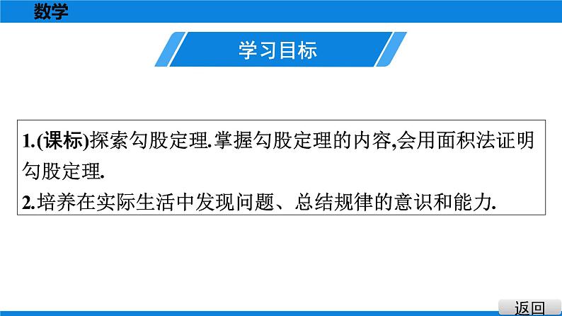 人教版八年级数学下册课堂教本 第十七章　勾股定理 试卷课件02