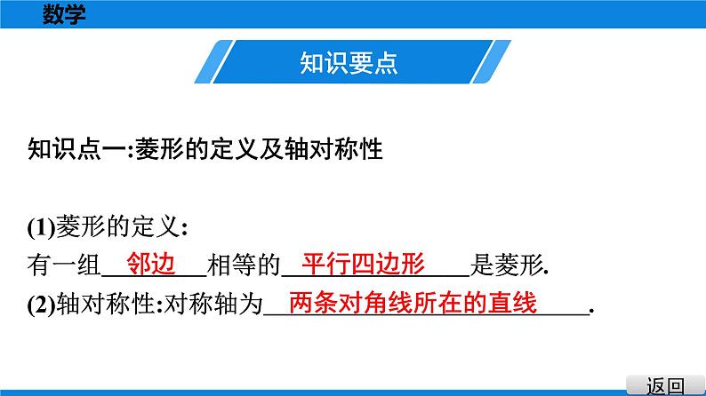 人教版八年级数学下册课堂教本 第十八章　平行四边形 试卷课件03