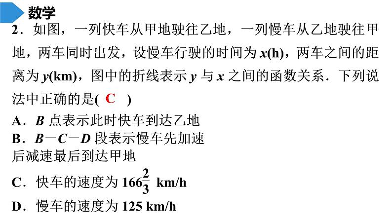 人教版八年级数学下册 期末知识复习 第19章　一次函数 课件05