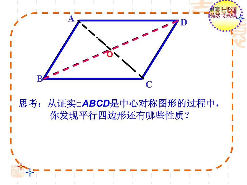 初中数学苏科版八年级下册第9章9.3  平行四边形（1） 课件03