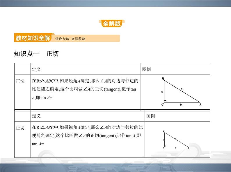 2021北师大版九年级数学下册课件：第一章1锐角三角函数(共70张PPT)03