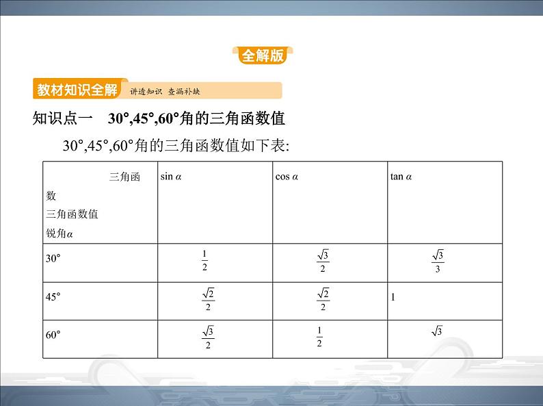 2021北师大版九年级数学下册课件：第一章2 30°,45°,60°角的三角函数值(共50张PPT)02