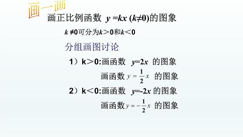 八年级下数学课件：19-2-1 正比例函数——正比例函数的图象与性质  （共18张PPT）_人教新课标06