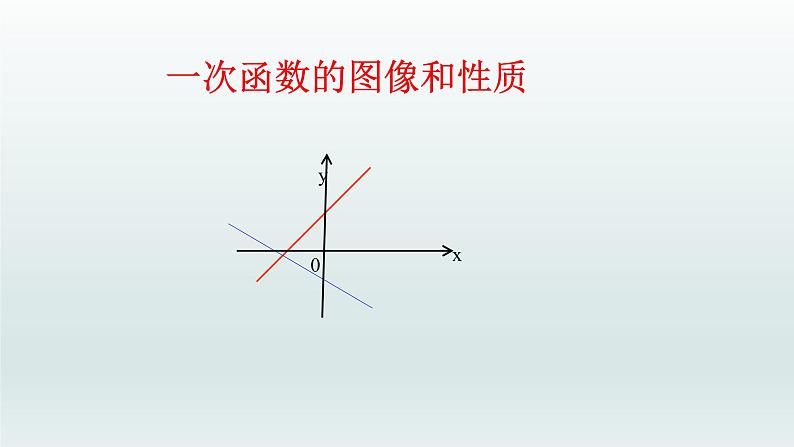 八年级下数学课件：19-2-2 一次函数——一次函数的图像和性质  （共19张PPT）1_人教新课标01