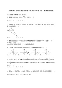 2020-2021学年江西省宜春市丰城中学八年级（上）期末数学试卷（解析版）