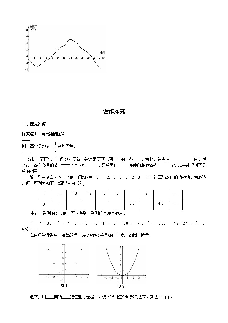 华师大版  数学  八年级(下册) 17.2.2 函数的图象学案02