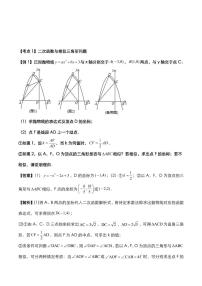 2021年中考数学压轴题考点训练二次函数的存在性问题pdf含解析