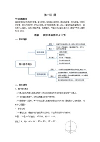 九年级数学寒假专题练 第07讲 圆（全国通用）