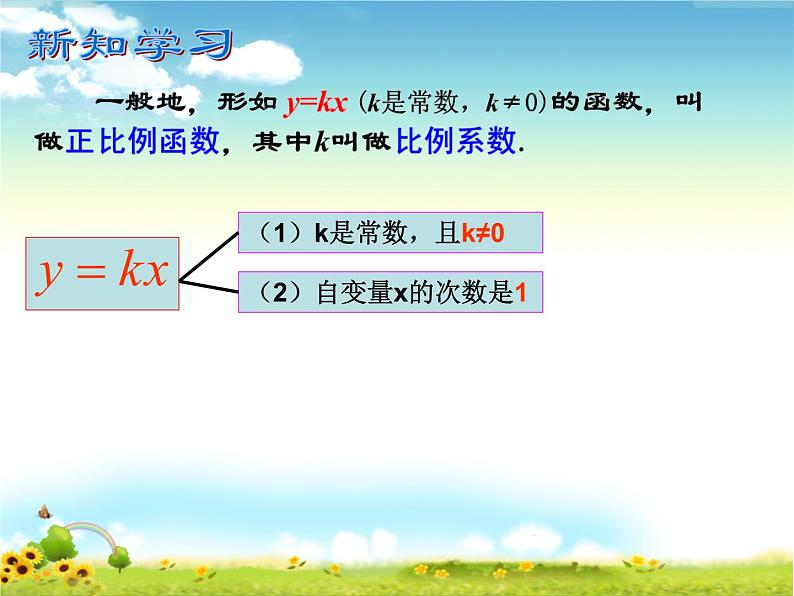 八年级上册数学课件《一次函数与正比例函数》(8)_北师大版第5页