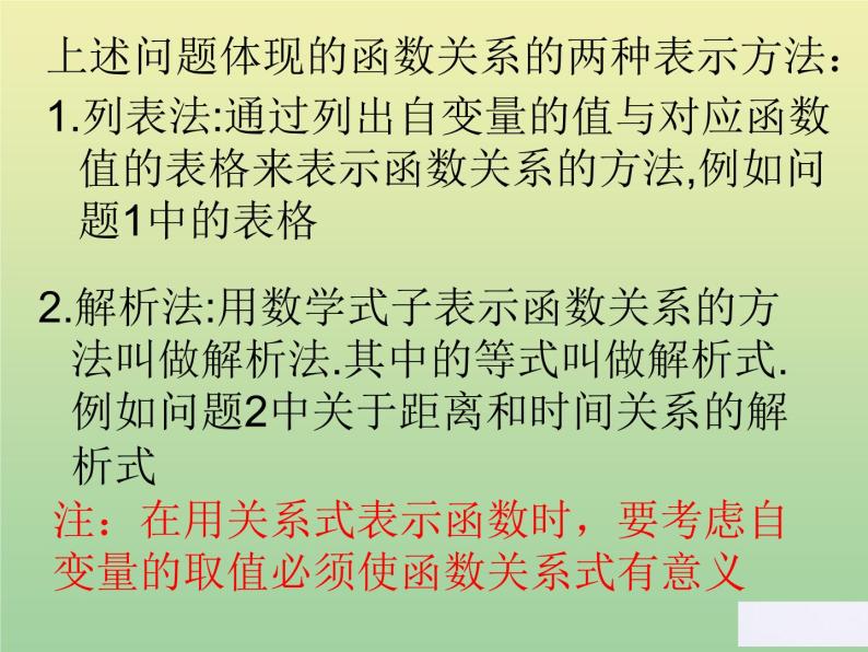 2020秋八年级数学上册第12章一次函数12-1函数第2课时函数的表示方法—列表法与解析法教学课件（新版）沪科版07