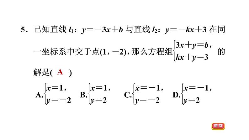 八年级上数学课件12-3一次函数与二元一次方程_沪科版08