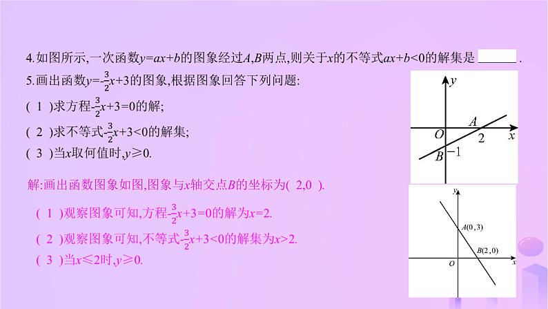 八年级上数学课件第12章一次函数12-2一次函数第6课时一次函数与一元一次方程一元一次不等式(组)课件新版沪科版_沪科版第6页