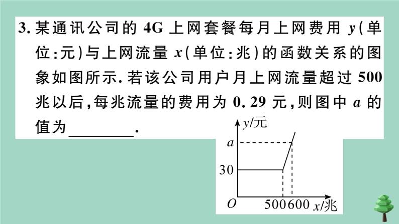 2020秋八年级数学上册第四章《一次函数》4-4第2课时单个一次函数图象的应用作业课件（新版）北师大版第6页