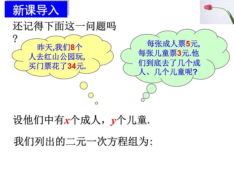 八年级上册数学课件《代入法解二元一次方程组》(2)_北师大版05