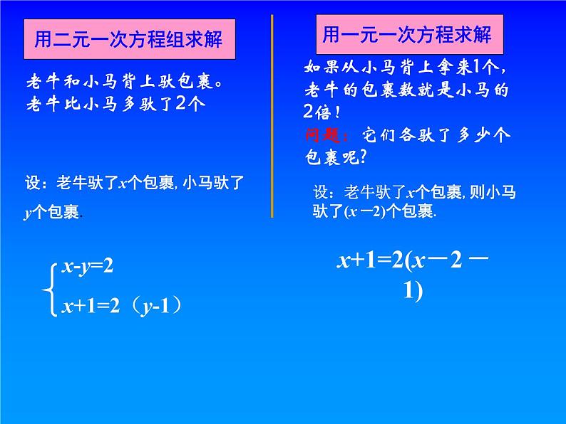 八年级上册数学课件《代入法解二元一次方程组》(3)_北师大版06