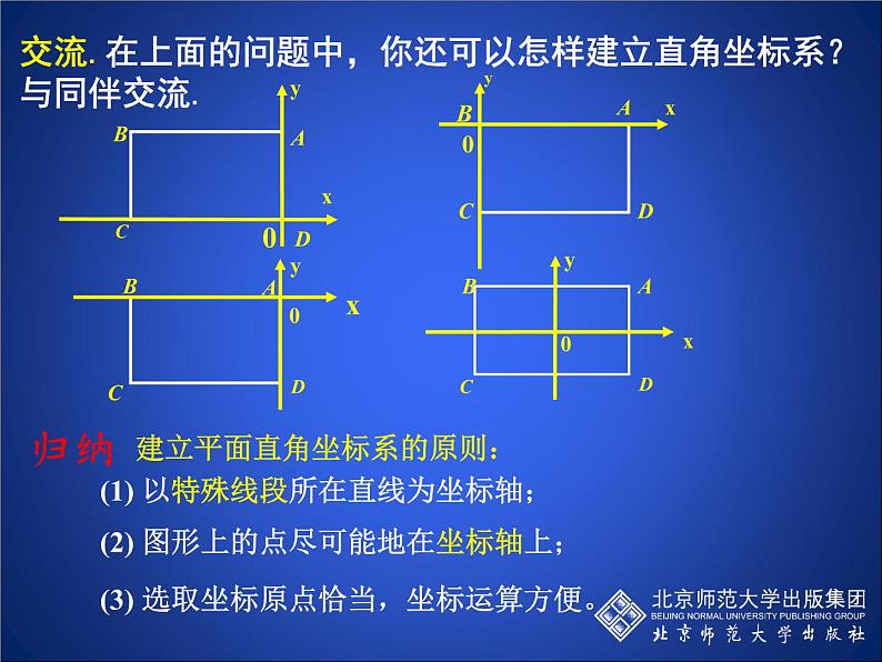 八年级上册数学课件《建立适当的平面直角坐标系》 (2)_北师大版05