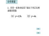 八年级下数学课件：19-2-1 正比例函数——正比例函数的图象与性质  （共15张PPT）_人教新课标