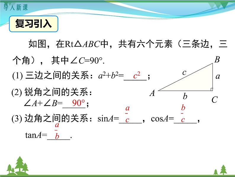 九下数学 28.2.1 解直角三角形（课件+导学案）03