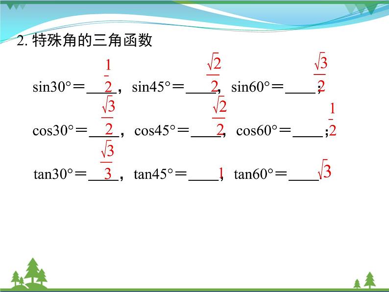 九下数学 第二十八章  锐角三角函数 小结与复习 课件03