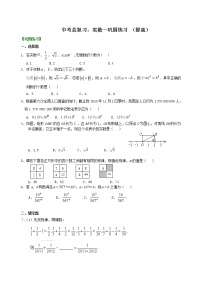 （人教版）数学中考总复习02中考总复习：实数（提高）珍藏版