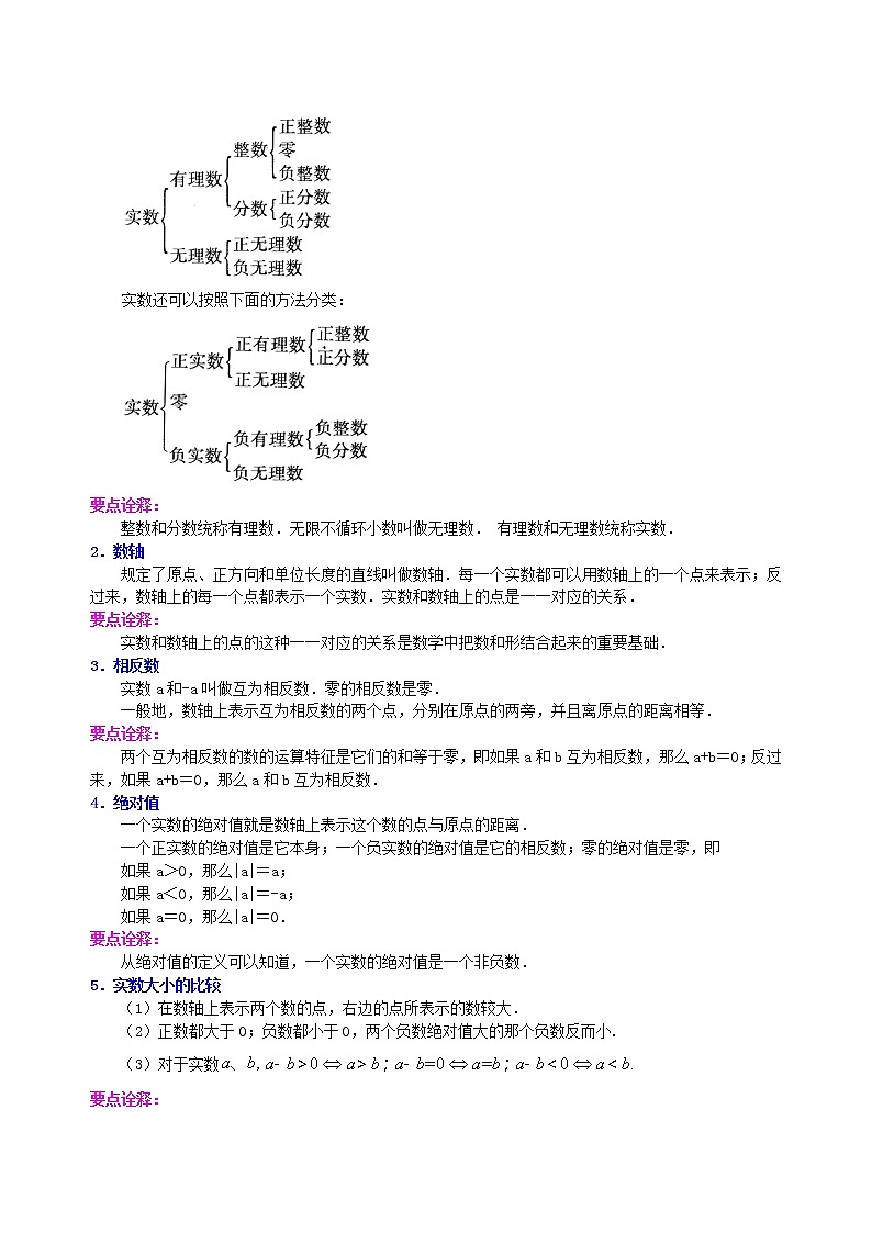 （人教版）数学中考总复习08总复习：数与式综合复习（提高）珍藏版 知识点练习02