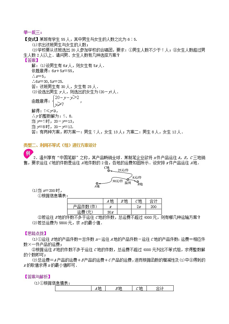 （人教版）数学中考总复习56中考冲刺：方案设计与决策型问题（基础）珍藏版02