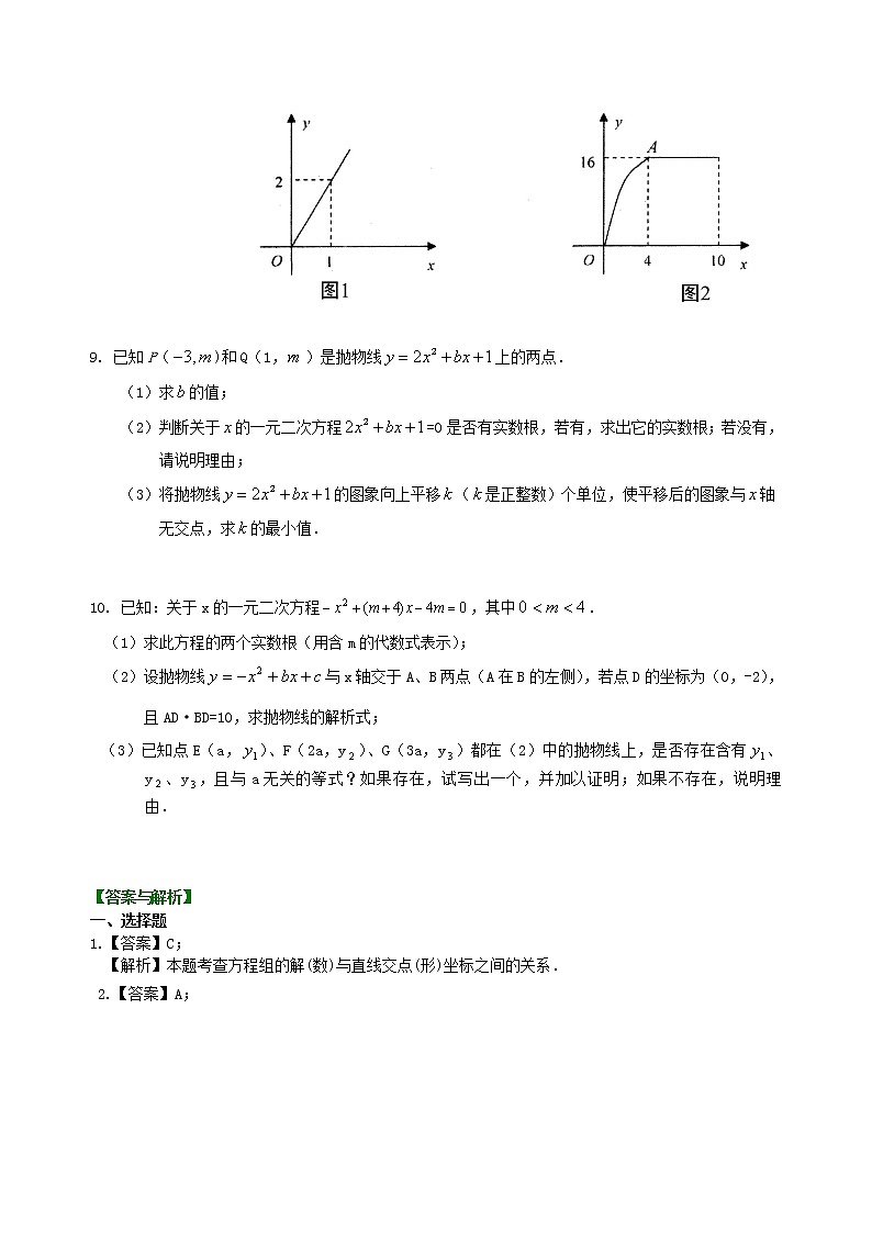 （人教版）数学中考总复习62中考冲刺：代数综合问题（基础）珍藏版03