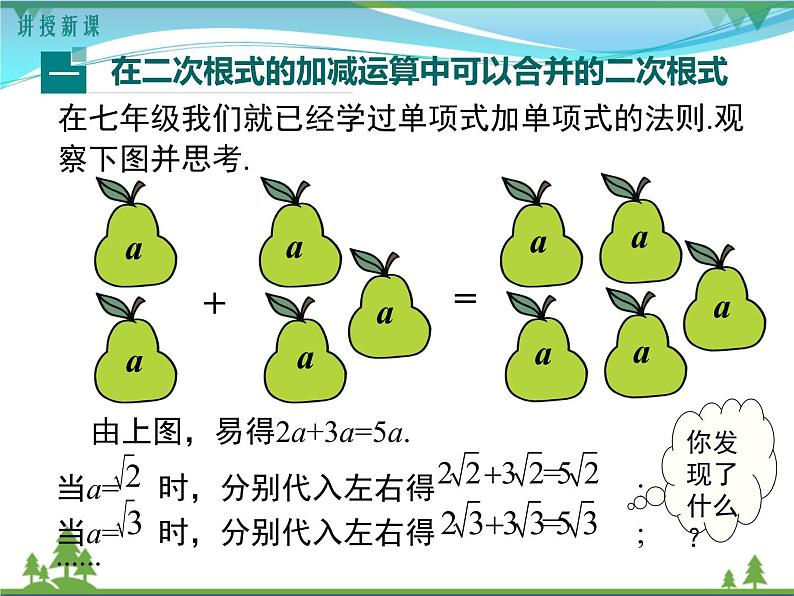 【精品】人教版 八年级下册数学 16.3 第1课时 二次根式的加减 课件PPT第5页