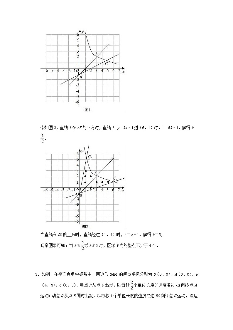 2021年中考数学压轴题专项训练  反比例函数（含解析）第3页