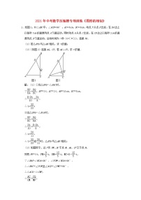 2021年中考数学压轴题专项训练  图形的相似（含解析）