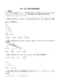 数学17.1 勾股定理精品测试题