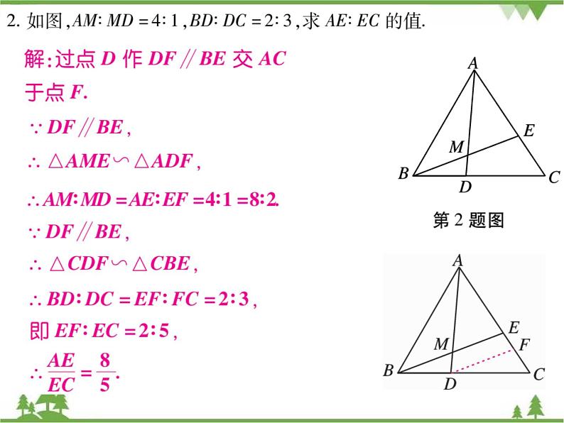 小专题6 相似构造技巧——作平行线.pptx04