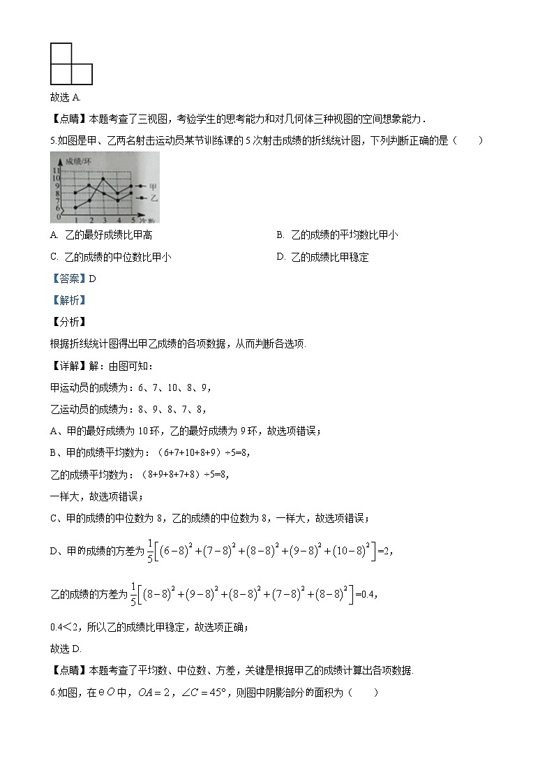 2020年湖北省咸宁市中考数学试题03
