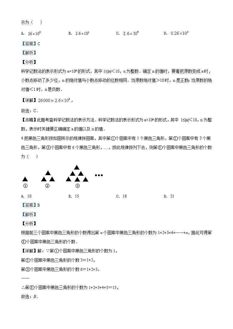2020年重庆市中考数学试题A卷02