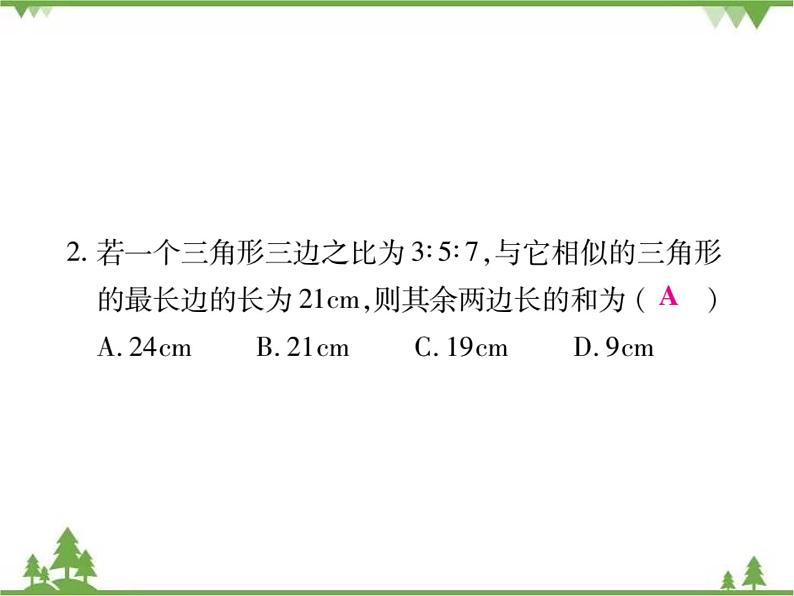 2021年春人教版九年级数学下册第27章《相似》27.2.1 相似三角形的判定 PPT课件04