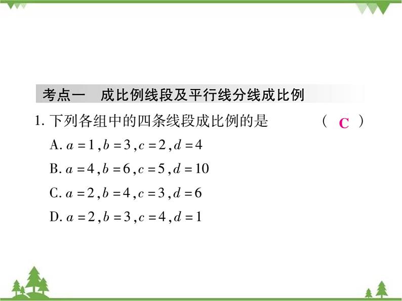 2021年春人教版九年级数学下册第27章《相似》单元小结与复习 PPT课件02