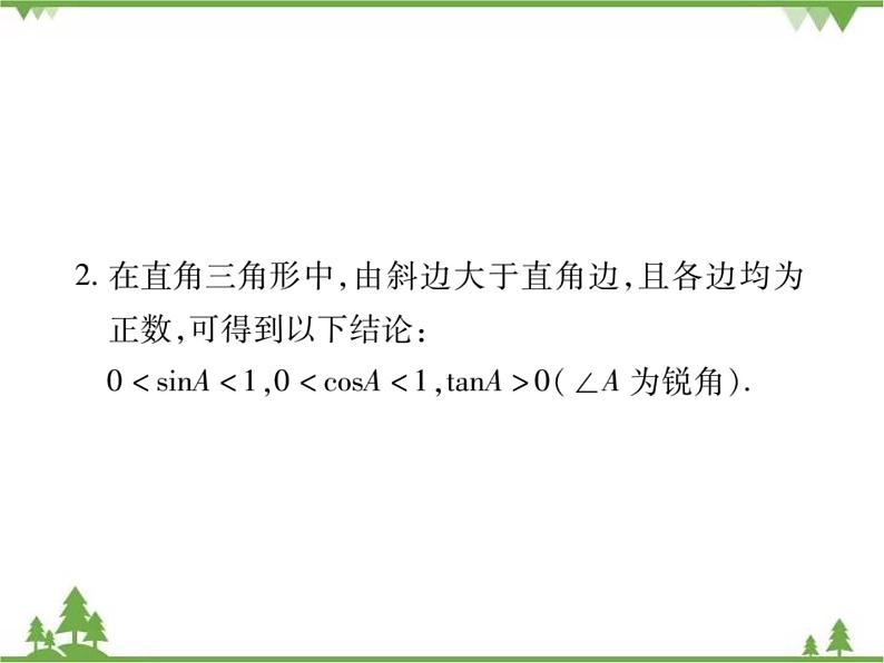 2021年春人教版九年级数学下册第28章《锐角三角函数》28.1 锐角三角函数 PPT课件04