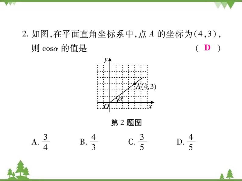 2021年春人教版九年级数学下册第28章《锐角三角函数》28.1 锐角三角函数 PPT课件07
