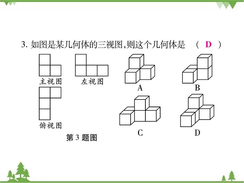 2021年春人教版九年级数学下册29章《投影与视图》29．2 三视图 PPT课件05