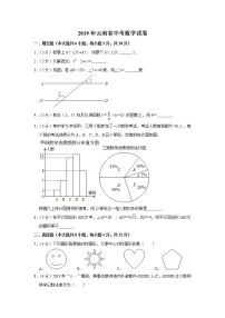 2019年云南省中考数学试卷（带答案）